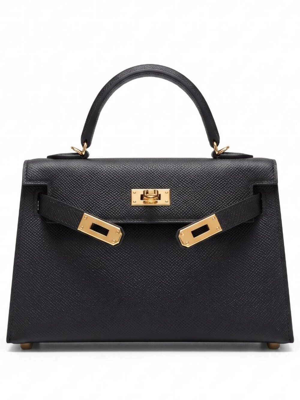 The Kinsley 19 - Noir - Top Handle Mini Bag